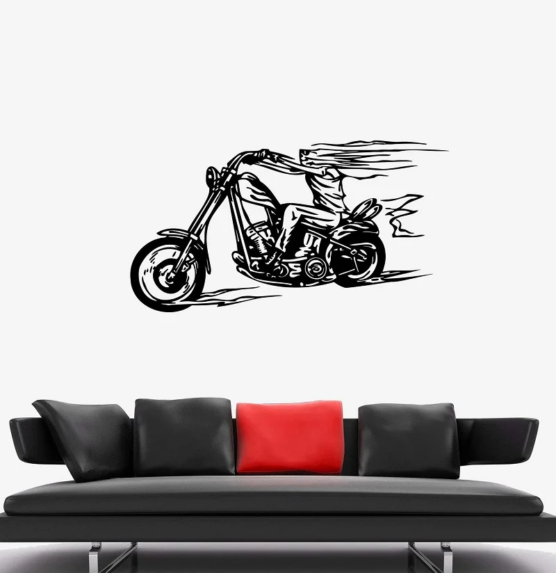 Vinyl Sticker Wall Decal Fire Skeleton Biker Bike Handsome Fashion Motorcycle Racing, Motorcycle Lovers Home Decor QC39
Vinyl Sticker Wall Decal Fire Skeleton Biker Bike Handsome Fashion Motorcycle Racing, Motorcycle Lovers Home Decor QC39