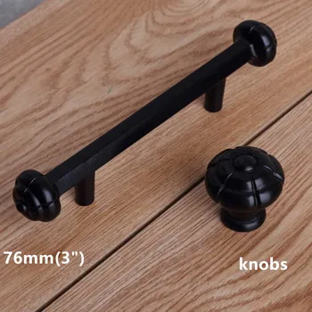 76mm modern simple black furniture handles black drawer cabinet knob pull 3" antique black dresser door handle retro solid knob
76mm modern simple black furniture handles black drawer cabinet knob pull 3" antique black dresser door handle retro solid knob