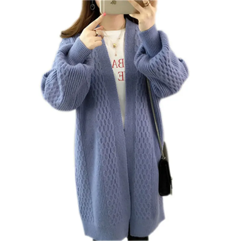New Women Winter Sweater Cardigans 2019 Fashion Long Sleeve Female Knitted Jackets V-Neck Thick Knit Cardigan Coat PZ1383
New Women Winter Sweater Cardigans 2019 Fashion Long Sleeve Female Knitted Jackets V-Neck Thick Knit Cardigan Coat PZ1383