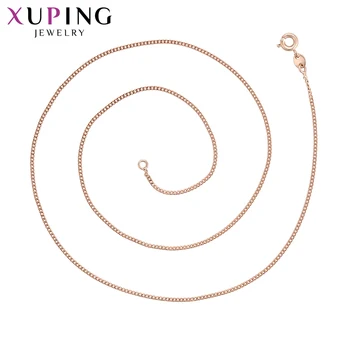 

Xuping Fashion Jewelry Personality Necklace Sweet Little Fresh Rose Gold Color Plated for Women Gifts 44740