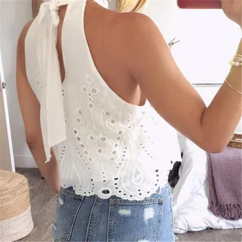 Lady White Embroidery Women Tops Blouse 2019 Summer Off Shoulder Crop Female Lace up Hollow out Polka Dot Plus Size Shirt
Lady White Embroidery Women Tops Blouse 2019 Summer Off Shoulder Crop Female Lace up Hollow out Polka Dot Plus Size Shirt