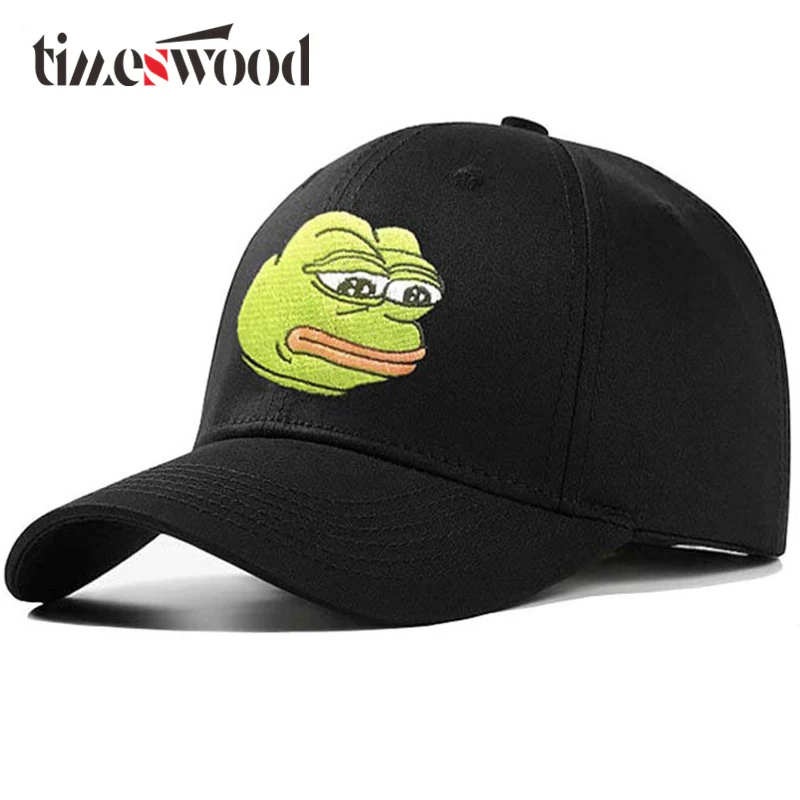 Funny Adult Unisex Cartoon Novelty Baseball Caps Frog Head Logo Cute Kawaii Hat For Men Women Bone Aba Curva Summer Black Hats
Funny Adult Unisex Cartoon Novelty Baseball Caps Frog Head Logo Cute Kawaii Hat For Men Women Bone Aba Curva Summer Black Hats