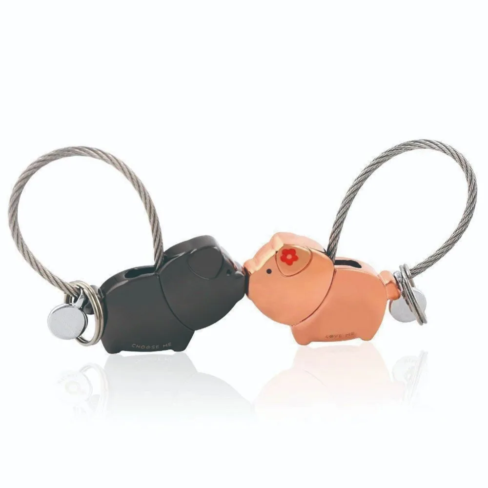 Trendy Sweet Kiss Piggies Keychain with Magnetism Cute Kiss Pigs Couple Keychain Christmas Gifts Valentine's Love Token
Trendy Sweet Kiss Piggies Keychain with Magnetism Cute Kiss Pigs Couple Keychain Christmas Gifts Valentine's Love Token