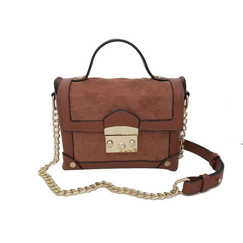 Fashion chain lock catch rivet decoration small square bag, rivet decoration chain single shoulder slanting lady handbag
Fashion chain lock catch rivet decoration small square bag, rivet decoration chain single shoulder slanting lady handbag