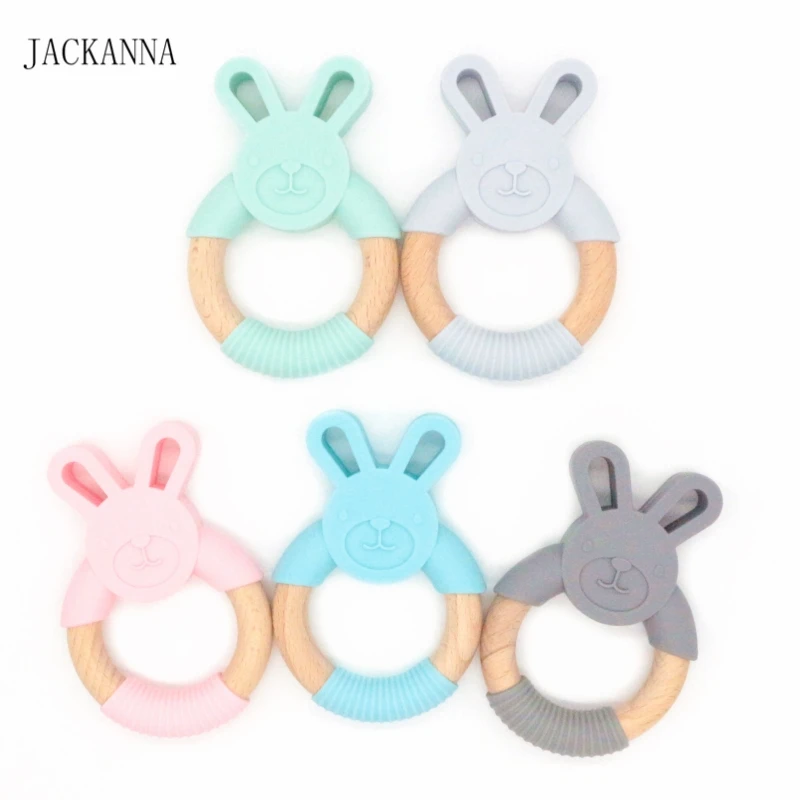 10PCS Cute Rabbit Silicone Teether Wooden Animal Teething Ring Baby Teethers Cute Bunny Nursing Pendant Toddler Baby Sensory Toy
10PCS Cute Rabbit Silicone Teether Wooden Animal Teething Ring Baby Teethers Cute Bunny Nursing Pendant Toddler Baby Sensory Toy
