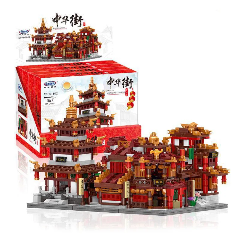 XingBao Building Blocks CHINA WANGJIANG TOWER CLOTH HOUSE LIBRARY TEAHOUSE Compatible Legoe Lepin Blocks Toys For Children
XingBao Building Blocks CHINA WANGJIANG TOWER CLOTH HOUSE LIBRARY TEAHOUSE Compatible Legoe Lepin Blocks Toys For Children