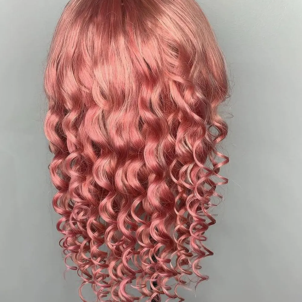 Pink Color Lace Front Human Hair Wig Loose Wave transparent Lace Wig Pre Plucked Brazilian Remy Wig With Baby Hair Atina
Pink Color Lace Front Human Hair Wig Loose Wave transparent Lace Wig Pre Plucked Brazilian Remy Wig With Baby Hair Atina
