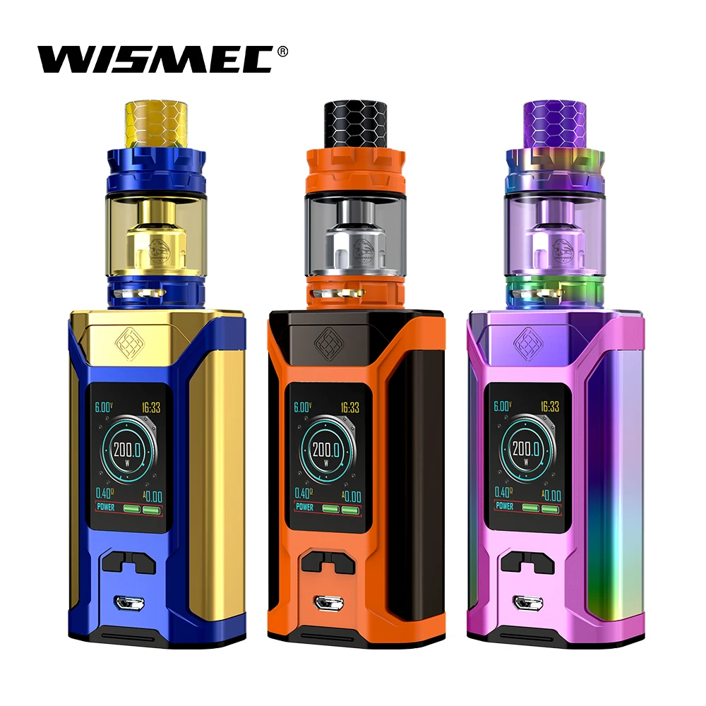 Оригинальный тонущий атомайзер Wismec RAVAGE230 с атомайзером GNOME King одной головкой WM01 0 4