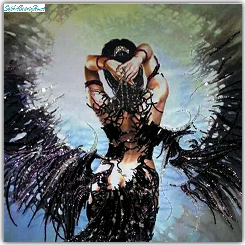 Sophie beauty home 5D DIY Diamond Painting Black Angel Cross stitch Diamond Embroidery Pattern Mosaic Wall Sticker Decoration
Sophie beauty home 5D DIY Diamond Painting Black Angel Cross stitch Diamond Embroidery Pattern Mosaic Wall Sticker Decoration