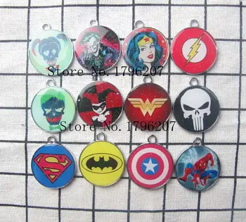 Cartoon 100 pcs Harley Quinn Joker Superheros mixed DIY Metal Charms Jewelry Making pendant W-1
Cartoon 100 pcs Harley Quinn Joker Superheros mixed DIY Metal Charms Jewelry Making pendant W-1