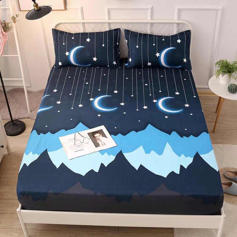 2019 Printed Polyester Bed Sheet with Elastic Band Printed Sheet Mattress Cover Hot Sale Fitted Sheet On Rubber Band
2019 Printed Polyester Bed Sheet with Elastic Band Printed Sheet Mattress Cover Hot Sale Fitted Sheet On Rubber Band