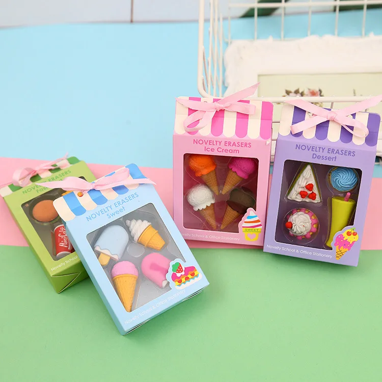 4pcs Prizes for Kids Novelty Erasers Creative Food Eraser Christmas Gift Eraser Set Gift Stationery Cute Gifts Pencil Eraser
4pcs Prizes for Kids Novelty Erasers Creative Food Eraser Christmas Gift Eraser Set Gift Stationery Cute Gifts Pencil Eraser
