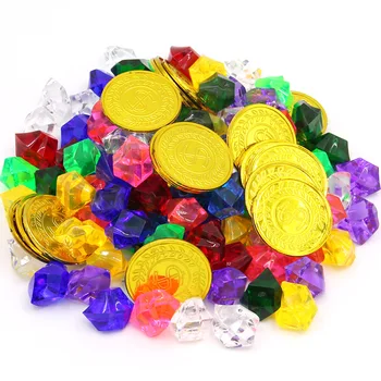 Treasure Hunting Box Toy Children Treasure Box Retro Plastic Box Toy Gold Coins and Pirate Gems Jewelry Set Pack
Treasure Hunting Box Toy Children Treasure Box Retro Plastic Box Toy Gold Coins and Pirate Gems Jewelry Set Pack