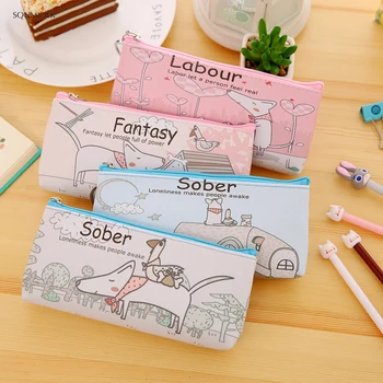 Cartoon Cute Dog Life Creative Pencil Case PU leather Zipper Bag Large Capacity for Students School Bag Stationery Supplies
Cartoon Cute Dog Life Creative Pencil Case PU leather Zipper Bag Large Capacity for Students School Bag Stationery Supplies