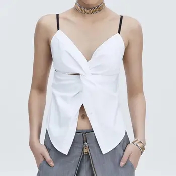 2019 summer new Europe style V-neck sexy tops white cotton sleeveless Sling women shirts gx405 free shipping
2019 summer new Europe style V-neck sexy tops white cotton sleeveless Sling women shirts gx405 free shipping