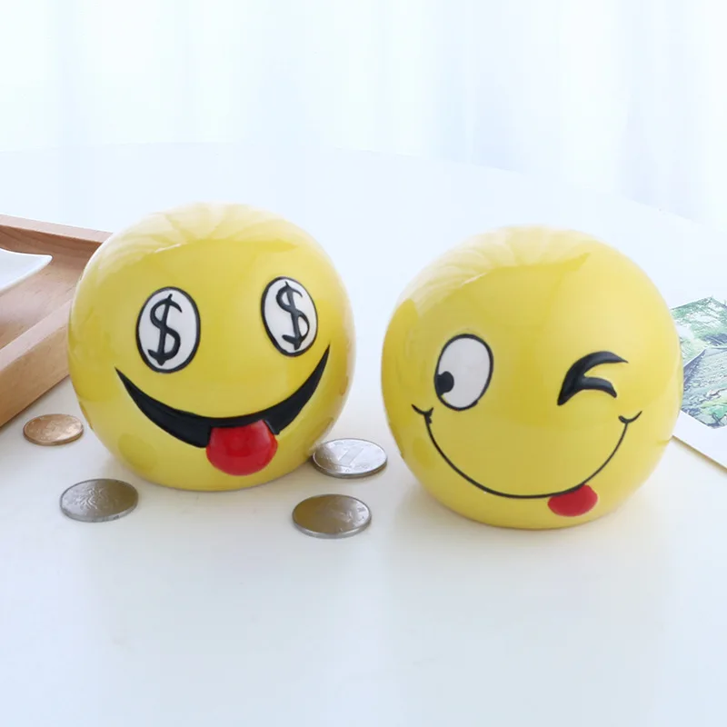 Modern Ceramic Tirelire Piggy Bank Currency Expression Face Save Money Round Coin Bank Creative Children Kids Christmas Gift
Modern Ceramic Tirelire Piggy Bank Currency Expression Face Save Money Round Coin Bank Creative Children Kids Christmas Gift