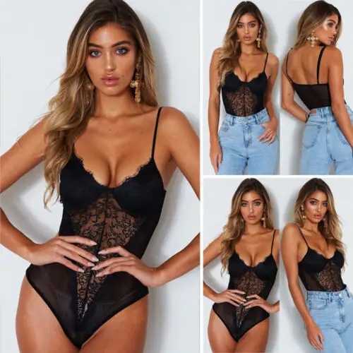 2019 Fashion Women Ladies Front Plunge Lace up Bodysuit Lingerie Leotard Sleeveless Bodycon Crop Top Jumpsuit Playsuit Summer
2019 Fashion Women Ladies Front Plunge Lace up Bodysuit Lingerie Leotard Sleeveless Bodycon Crop Top Jumpsuit Playsuit Summer