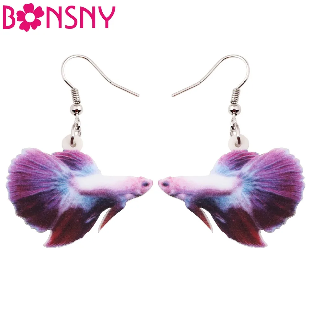 Bonsny Acrylic Drop Dangle Fighting Fish Long Earrings New Fashion Ocean Collection Animal Jewelry For Women Girl Accessories
Bonsny Acrylic Drop Dangle Fighting Fish Long Earrings New Fashion Ocean Collection Animal Jewelry For Women Girl Accessories