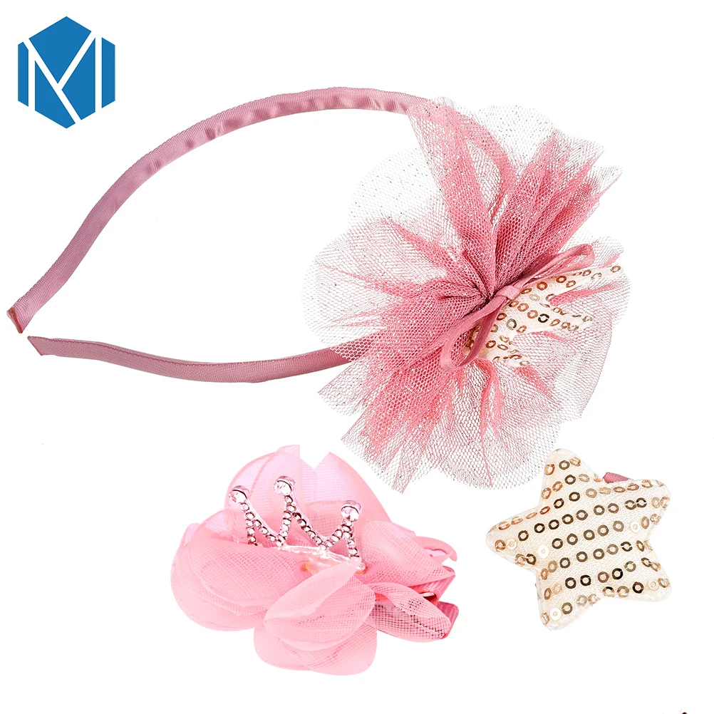 M MISM 3Pcs/Set Kids Princess Flower Hair Accessories Bowknot Pearl Rhinestone Elastic Hair Band Bow Star Yarn Shining Hair Clip
M MISM 3Pcs/Set Kids Princess Flower Hair Accessories Bowknot Pearl Rhinestone Elastic Hair Band Bow Star Yarn Shining Hair Clip