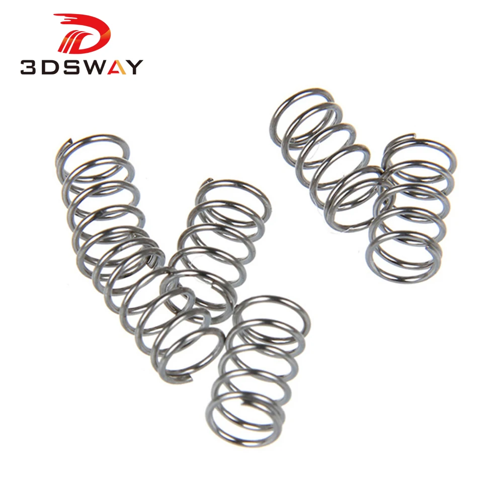 3DSWAY 3D Printer Accessories 10mm Nickel Plated Hot Bed Spring Heated Bed Leveling Spring for Makerbot Delta Prusa I3 Printer
3DSWAY 3D Printer Accessories 10mm Nickel Plated Hot Bed Spring Heated Bed Leveling Spring for Makerbot Delta Prusa I3 Printer