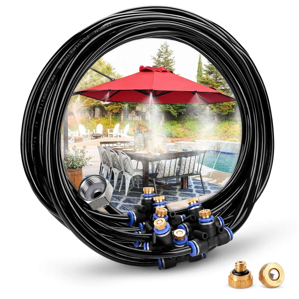 8M Outdoor Garden Misting Atomizing Spray Cooling Suit Nozzle Sprinkler Misting line Watering Kits System
8M Outdoor Garden Misting Atomizing Spray Cooling Suit Nozzle Sprinkler Misting line Watering Kits System