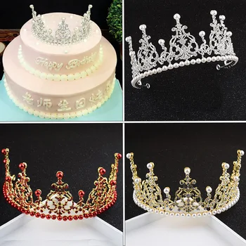 6pcs Quality Crown cake decoration birthday Party supplies Silver Pearl Crown girls birthday Gift Children Cake Topper wholesale
6pcs Quality Crown cake decoration birthday Party supplies Silver Pearl Crown girls birthday Gift Children Cake Topper wholesale