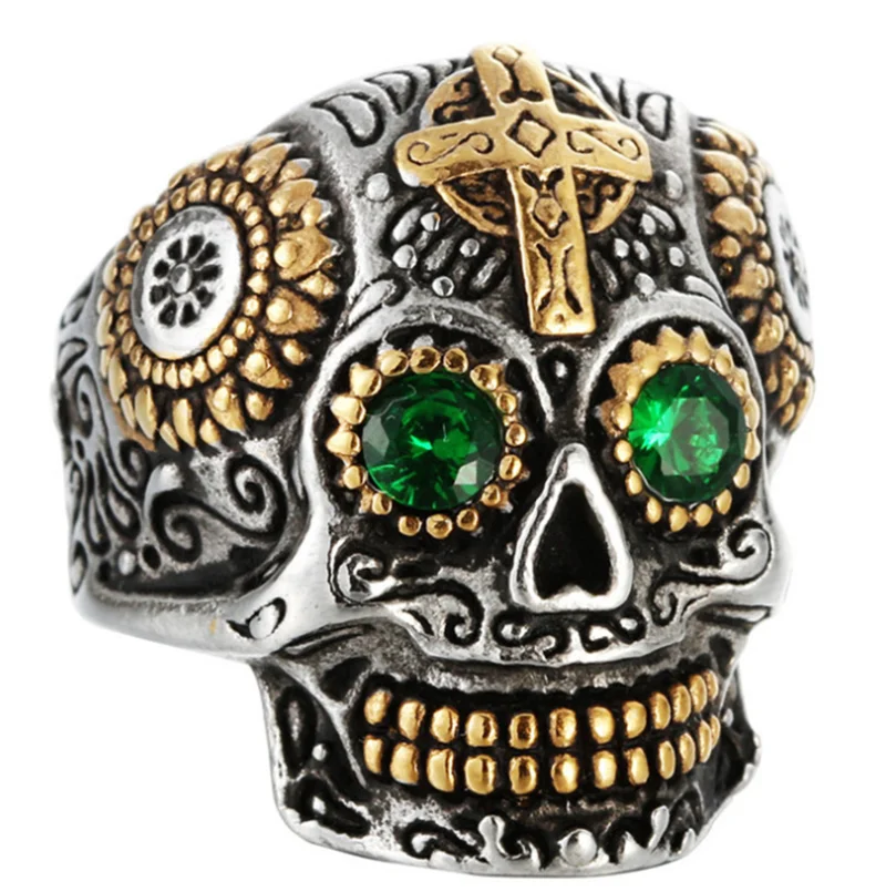 Cool Cross Skeleton Rings For Women Men Lovers Fashion Jewelry Handsome Biker Skull Ring Death Gold Skull Ring
Cool Cross Skeleton Rings For Women Men Lovers Fashion Jewelry Handsome Biker Skull Ring Death Gold Skull Ring