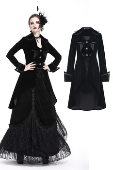 Darkinlove Women Gothic Style Black Long Jackets Coats Fashion Steampunk Vintage Asymmetrical Coat Stage Perform Costume
Darkinlove Women Gothic Style Black Long Jackets Coats Fashion Steampunk Vintage Asymmetrical Coat Stage Perform Costume