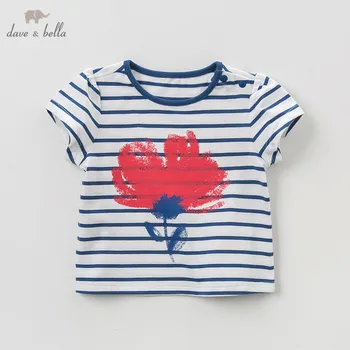 DBM10377 dave bella summer baby girls T-shirt children cute floral striped tops girls high quality kids lolita pullover tees
DBM10377 dave bella summer baby girls T-shirt children cute floral striped tops girls high quality kids lolita pullover tees