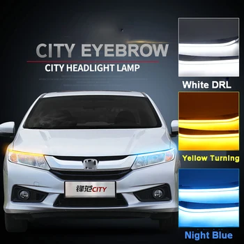 Lampever Car Headlight LED Eyebrow Daytime Running Light DRL With Yellow Turn Signal Light For Honda City 2014-2017 9600Lm
Lampever Car Headlight LED Eyebrow Daytime Running Light DRL With Yellow Turn Signal Light For Honda City 2014-2017 9600Lm