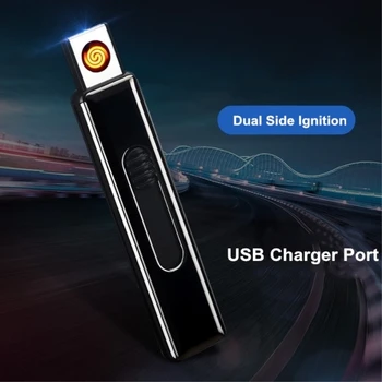 Portable USB Rechargeable Electric Lighter Mini Light Weight Double Side Ignition Cigarette Lighter PVC Ice Arc Plasma Lighter
Portable USB Rechargeable Electric Lighter Mini Light Weight Double Side Ignition Cigarette Lighter PVC Ice Arc Plasma Lighter