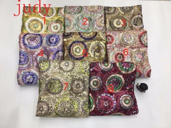 stock 5yards/bag 8 color circle sequins fishing net base cloth dazzle color fabric used in wedding dresses Free shipping
stock 5yards/bag 8 color circle sequins fishing net base cloth dazzle color fabric used in wedding dresses Free shipping