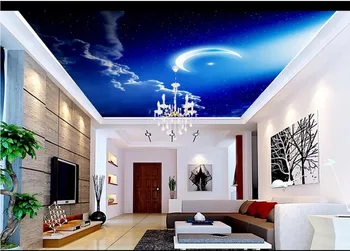 Custom 3d Photo Wallpaper ceiling Mural Wall Fantasy Starry Clouds Moon Zenith Decorative Painting zenith mural Wallpaper decor
Custom 3d Photo Wallpaper ceiling Mural Wall Fantasy Starry Clouds Moon Zenith Decorative Painting zenith mural Wallpaper decor