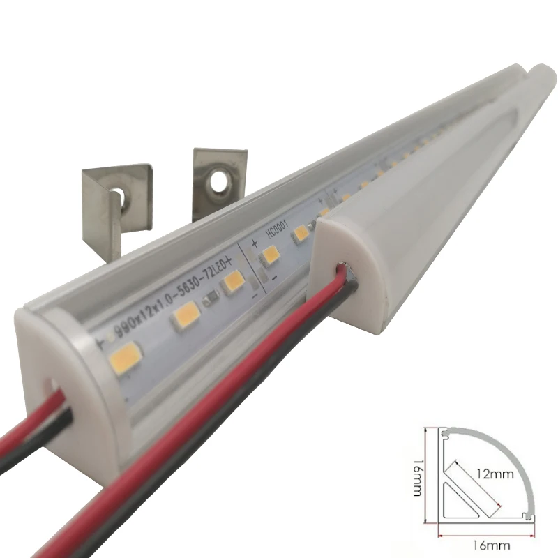 Wall Corner LED Bar Light DC 12V 50cm SMD 5730 Rigid LED Strip Light 45 degree corner aluminum profile For Kitchen Under Cabinet
Wall Corner LED Bar Light DC 12V 50cm SMD 5730 Rigid LED Strip Light 45 degree corner aluminum profile For Kitchen Under Cabinet