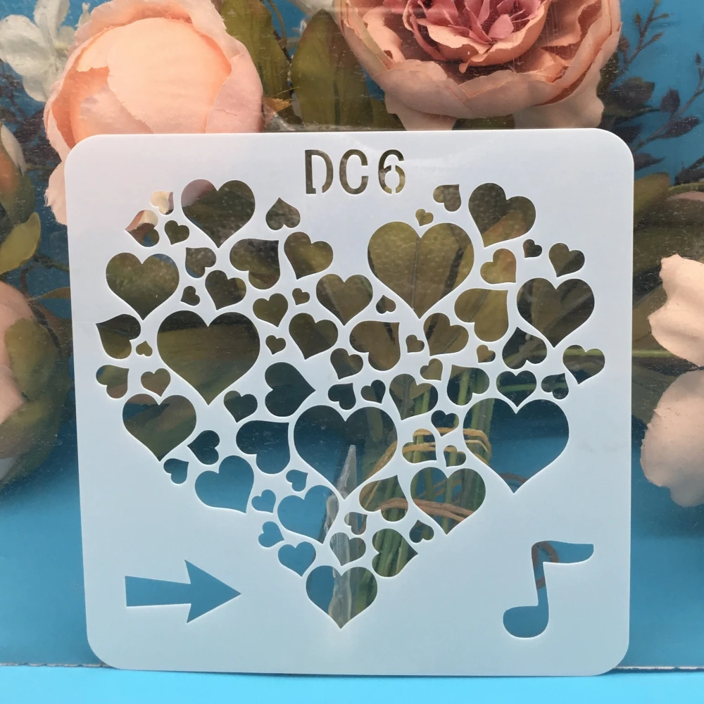 13cm Music Note Love Heart DIY Craft Layering Stencils Wall Paint Scrapbook Stamp Embossing Album Decorative Card Template
13cm Music Note Love Heart DIY Craft Layering Stencils Wall Paint Scrapbook Stamp Embossing Album Decorative Card Template