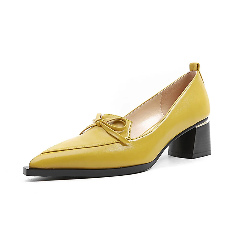 2018 Spring and Autumn New Dress Bow Banquet Thick High Heel Shallow Mouth Pointed Sexy Comfortable Fashion Female Pump
2018 Spring and Autumn New Dress Bow Banquet Thick High Heel Shallow Mouth Pointed Sexy Comfortable Fashion Female Pump