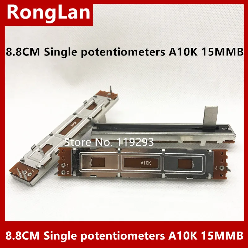 8.8 cm 88MM wide with straight slide potentiometers 15MM Single A10K axis positioner volume fader mixing Taipower--10pcs
8.8 cm 88MM wide with straight slide potentiometers 15MM Single A10K axis positioner volume fader mixing Taipower--10pcs
