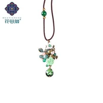 Ethnic Handmade Tassel Pendant Necklace Green Stone Rsin Rose Flower Shell Flower Colored Bead Rope Woman Jewelry Cl -18011
Ethnic Handmade Tassel Pendant Necklace Green Stone Rsin Rose Flower Shell Flower Colored Bead Rope Woman Jewelry Cl -18011