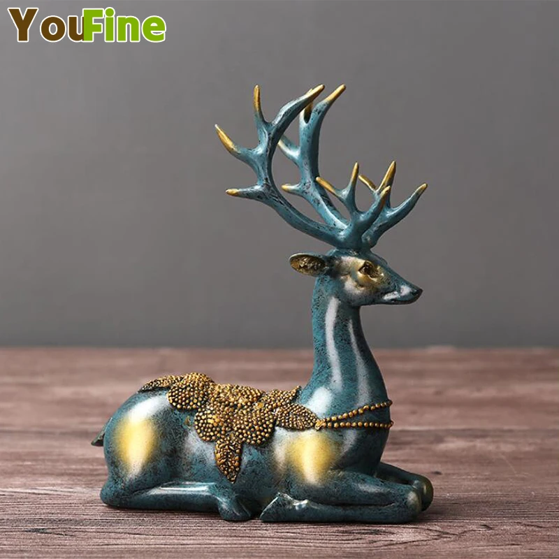 Home decoration crafts resin deer modern minimalist lucky crafts sculpture statue gift collection
Home decoration crafts resin deer modern minimalist lucky crafts sculpture statue gift collection