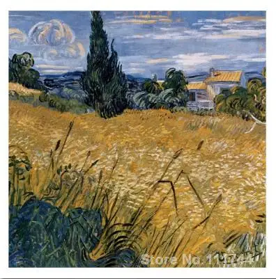 oil reproduction Champ De Blu Vert Avec Cypres by Vincent Van Gogh Canvas Painting Hand painted High quality 
oil reproduction Champ De Blu Vert Avec Cypres by Vincent Van Gogh Canvas Painting Hand painted High quality