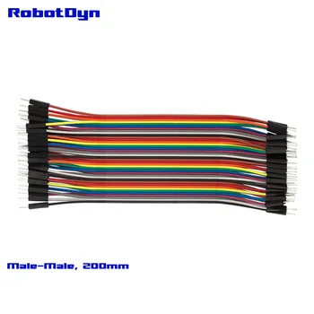 Jumper Dupont wire, 8"(200mm), Male to Male (M/M) 3x40L ribbon = 3 ribbons. Totally 120 lineas.
Jumper Dupont wire, 8"(200mm), Male to Male (M/M) 3x40L ribbon = 3 ribbons. Totally 120 lineas.