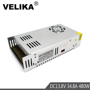 DC13.8V 34.8A 480W Power Supply Led Driver Transformer AC110V 220V to DC 13.8V Power Adapter for Led strip lamp CNC CCTV Printer
DC13.8V 34.8A 480W Power Supply Led Driver Transformer AC110V 220V to DC 13.8V Power Adapter for Led strip lamp CNC CCTV Printer