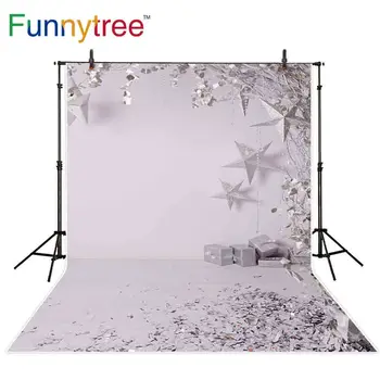 Funnytree backgrounds for photography studio Christmas silver decoration stars gift professional backdrop photobooth photocall
Funnytree backgrounds for photography studio Christmas silver decoration stars gift professional backdrop photobooth photocall