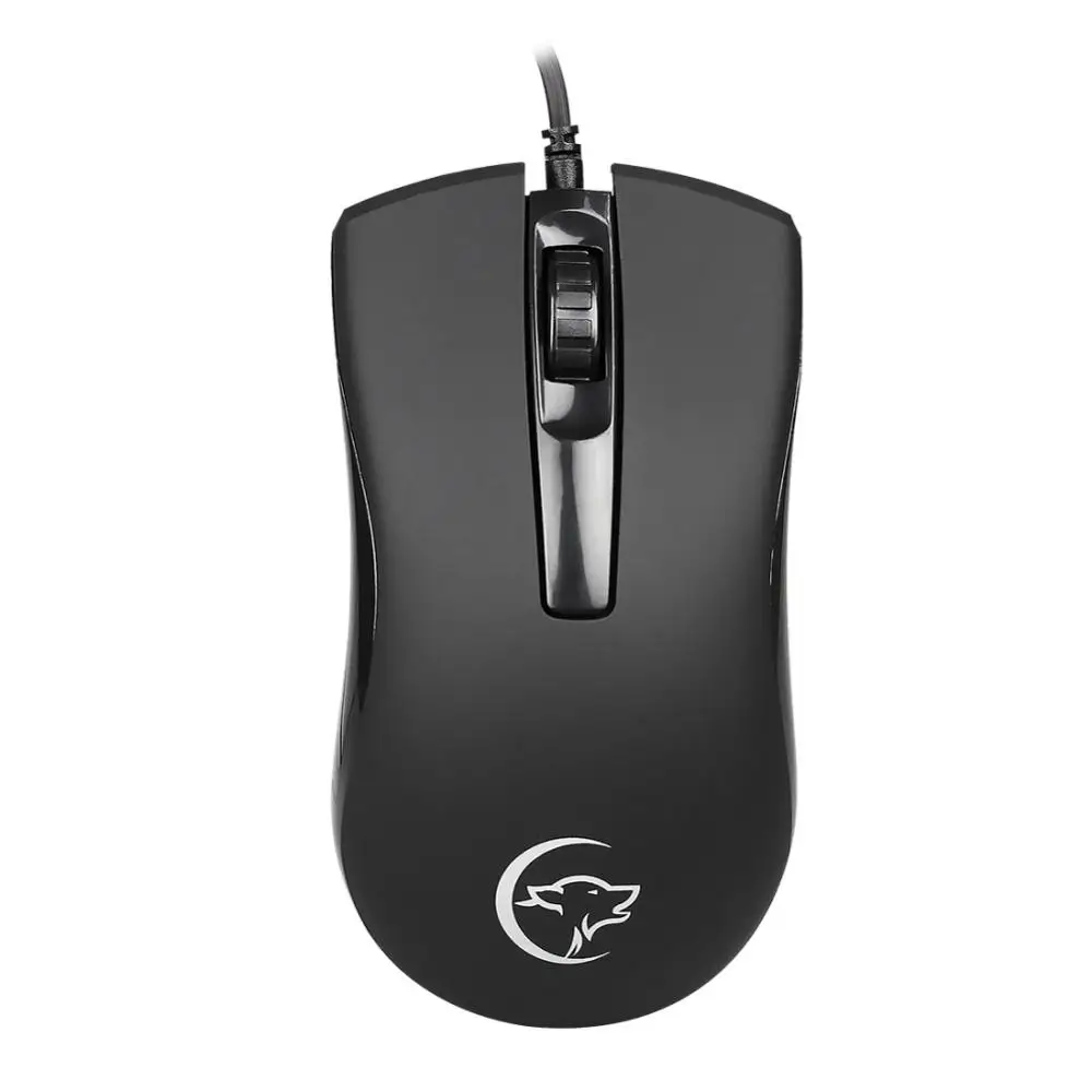 Optical Wired Gaming Mouse Game Mouse No Light Computer Mouse Black