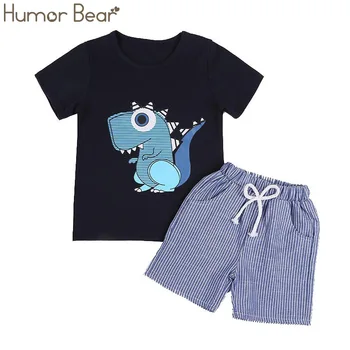 Humor Bear Kids Clothes New Boy Clothing Sets Cartoon Design T-shirt+ Striped pants 2PCS Sets Baby Boys Clothes Children Clothes
Humor Bear Kids Clothes New Boy Clothing Sets Cartoon Design T-shirt+ Striped pants 2PCS Sets Baby Boys Clothes Children Clothes