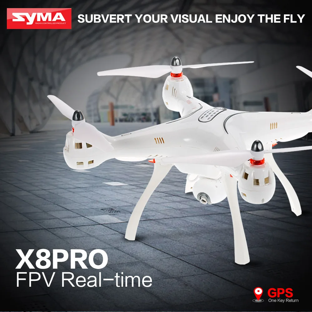 

Syma X8PRO 720P Camera Drone Professional Wifi FPV Drone Altitude Hold One Key Return GPS Positioning RC Quadcopter Dron RTF