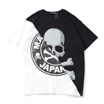 New 2019 Men Novelty Black white stitching Skull T Shirts T-Shirt Hip Hop Skateboard Street Cotton T-Shirts Tee Top Kenye #015
New 2019 Men Novelty Black white stitching Skull T Shirts T-Shirt Hip Hop Skateboard Street Cotton T-Shirts Tee Top Kenye #015