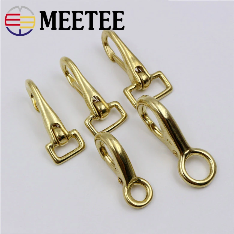 Meetee Pure Solid Brass Bag Buckle Fixed Luggage Clasps Collar Buckle Strap Swivel Snap Hook Key Chain Ring DIY Leather Craft
Meetee Pure Solid Brass Bag Buckle Fixed Luggage Clasps Collar Buckle Strap Swivel Snap Hook Key Chain Ring DIY Leather Craft