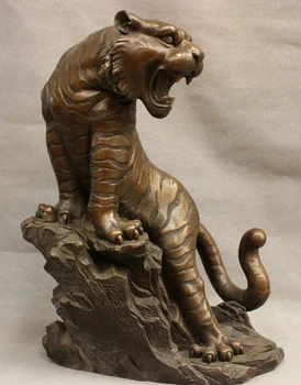 USPS to USA S1674 17" Folk Chinese Pure Bronze Year Zodiac Wild Ferocious Tiger On Hill Statue
USPS to USA S1674 17" Folk Chinese Pure Bronze Year Zodiac Wild Ferocious Tiger On Hill Statue