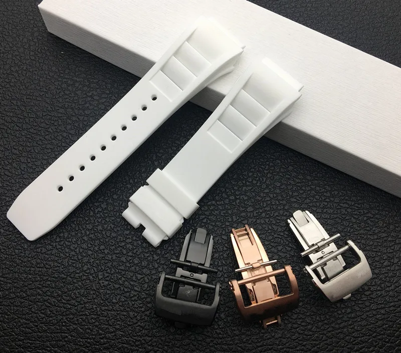 New Men 20mm Soft quality Imported Nature Soft Silicone Rubber Watchband For Richard Watch Mille Strap band butterfly buckle
New Men 20mm Soft quality Imported Nature Soft Silicone Rubber Watchband For Richard Watch Mille Strap band butterfly buckle